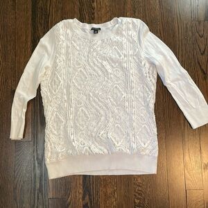 Ann Taylor lace women’s sweater size XS